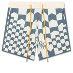Cashmere Racing Shorts - Ivory/Spa