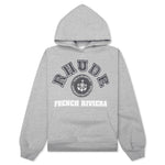 Rhude French Riviera Patch Hoodie - Heather Gray