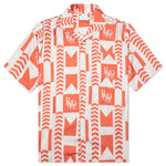 Grasse Button Up - Orange/Ivory