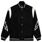 Lightning Varsity Jacket - Black