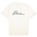 Logo Script Graphic Tee - White