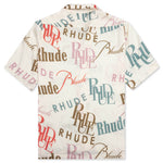 Mash-Up Logo Button Up - Cream/Multi