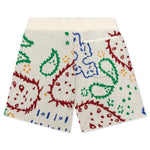 Multi Color Bandana Short - Creme/Multi