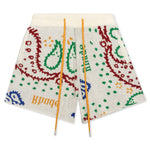 Multi Color Bandana Short - Creme/Multi