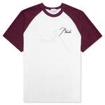 Raglan Tee - Bordeux/White