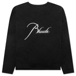 Reverse L/S Tee - Black