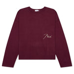 Reverse L/S Tee - Bordeux