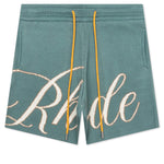 Script Logo Knit Short - Ivory/Spa