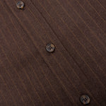 Twill Stripe Mechanic Shirt - Brown/Tan
