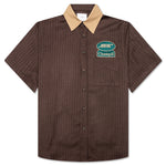 Twill Stripe Mechanic Shirt - Brown/Tan