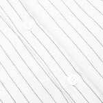 Twill Stripe Mechanic Shirt - White/Black