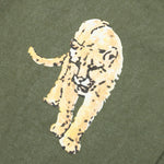 Wolf In Nature Graphic Crewneck - Olive