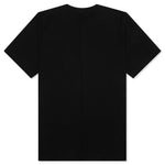 Rib Knit Logo Tee - Black