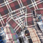 Ribbon Wide Flannel Shirt - Assorted
