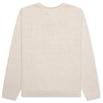 Roll V-Neck Logo Sweater - Natural