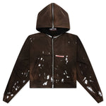 Rose Zip Hoodie - Welder Brown