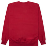 Rounded PAR Crew Neck Sweatshirt - Ruby Red