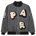 Rounded Par Varsity Jacket - Dark Grey