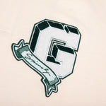 College Long Sleeve Polo - White/Green