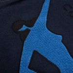 Run Sit & Bike Varsity Jacket - Navy Blue