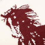 Running Horse Knit Sweater - Oatmeal