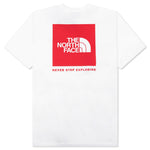S/S Box NSE Tee - TNF White/TNF Red