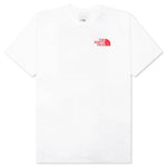 S/S Box NSE Tee - TNF White/TNF Red