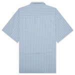 S/S Hendry Shirt - Seaton Stripe/Frosted Blue/Mulberry