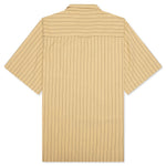 S/S Hendry Shirt - Seaton Stripe/Straw/Liberica