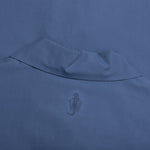 Quilted Pocket Polo Top - Light Indigo