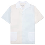 Short Sleeve Pocket Shirt - White/Cream/Light Blue