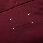 Logo-Embroidered Long-Sleeved Hoodie - Burgundy