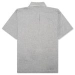 Fleece College Shirt - Light Grey Melange