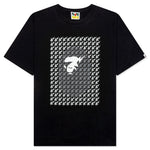 STA Houndstooth Ape Head Tee - Black/Black