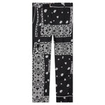 Archieve Print Mix Pants - Black