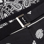 Archieve Print Mix Pants - Black