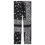 Archieve Print Mix Pants - Black