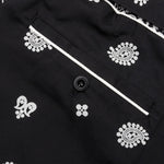 Archieve Print Mix Pants - Black