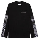 Archive Print Mix L/S T-Shirt - Black/White
