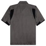 Cotton Twill Bowling Shirt - Grey