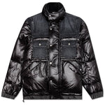 Denim x Padded Blouson - Black/Black