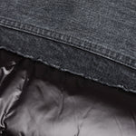 Denim x Padded Blouson - Black/Black