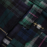 Hank Willis Thomas / Flannel Plaid Mix Blouson - Navy/Green