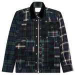 Hank Willis Thomas / Flannel Plaid Mix Blouson - Navy/Green