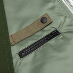Nylon Twill Mix Blouson - Khaki