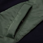 Sponge Sweat x MA-1 Zip Hoodie - Navy/Khaki