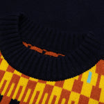 Wool Knit Pullover - Navy