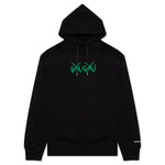 Sacai x Kaws Flock Print Hoodie - Black/Green