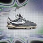 Nike x Sacai Zoom Cortez 4.0 - Iron Grey/White/Light Cream