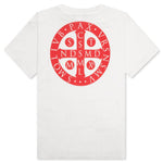Red Circle Tee - White
